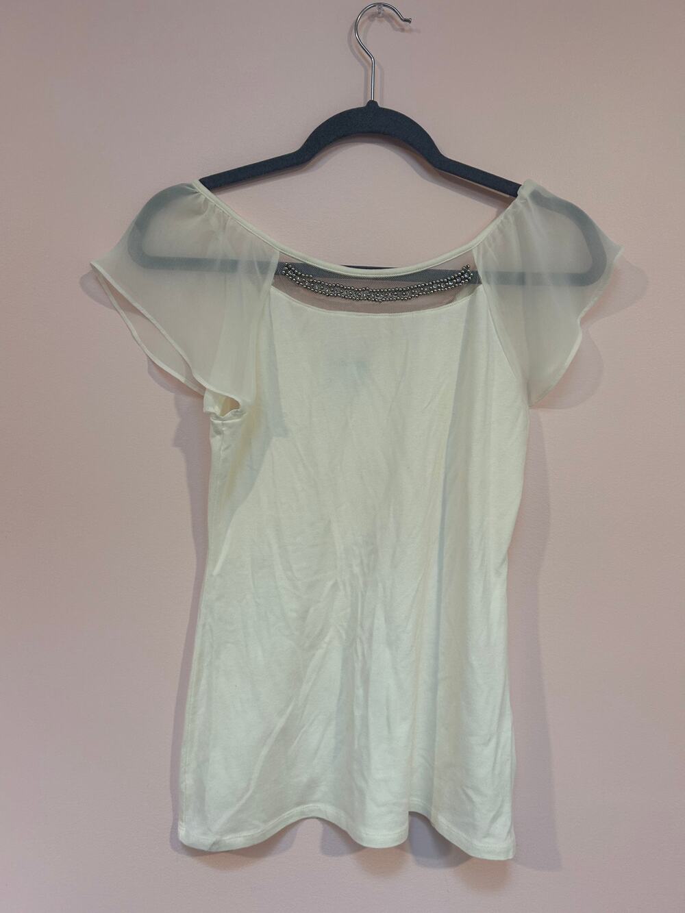 Express White Short Sleeve Top *S*